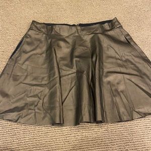 Bronze pleated skirt
